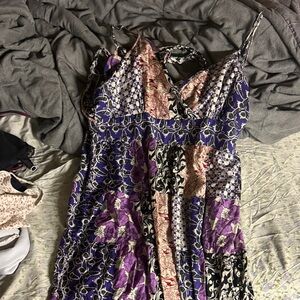 Floral Multicolor Women's Dress